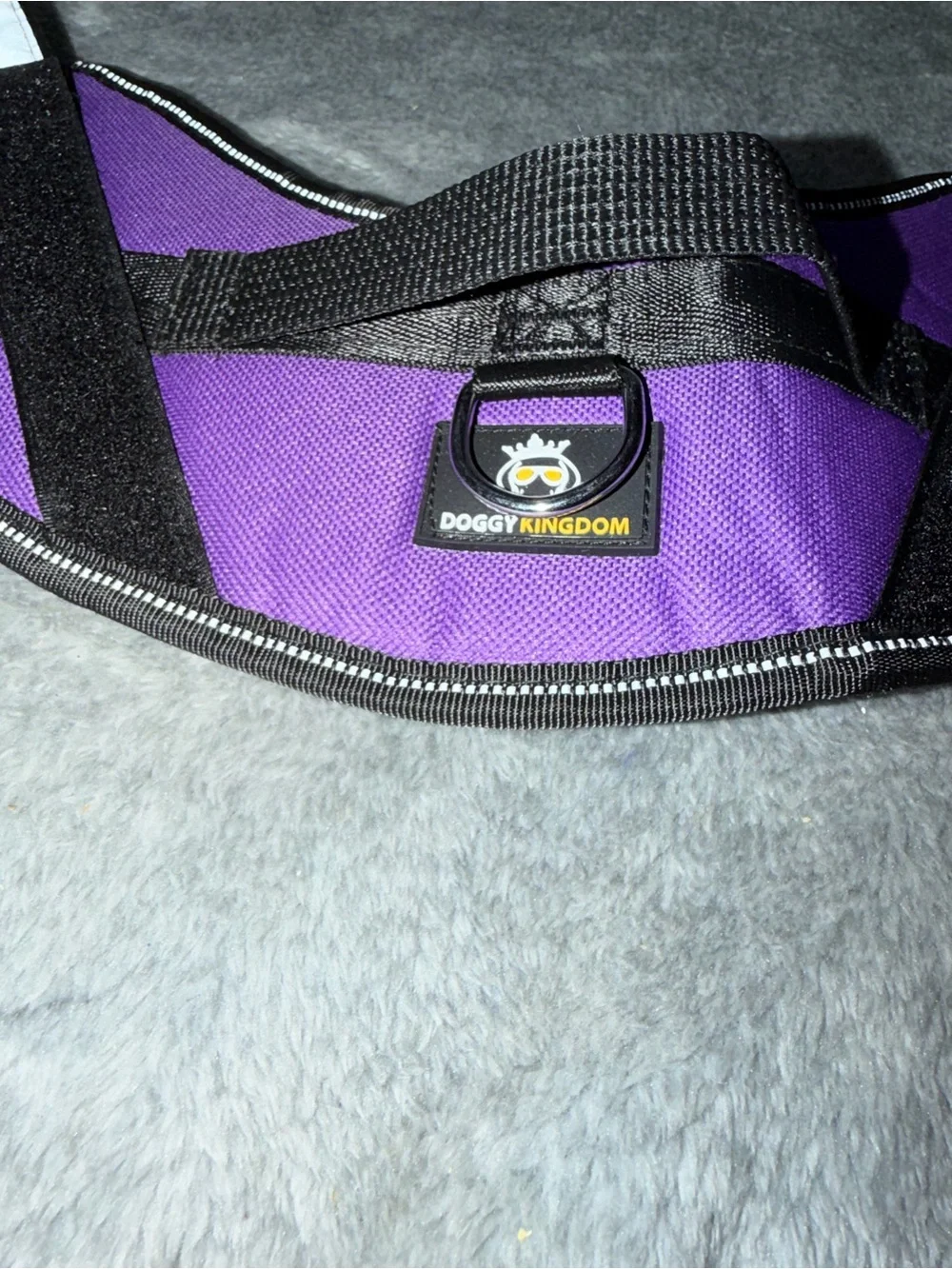 Doggy Kingdom Purple No Pull Dog Harness Reflective Straps